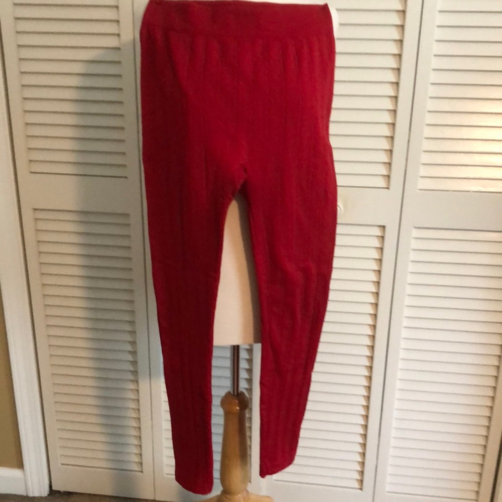 Faded Flory textured leggings